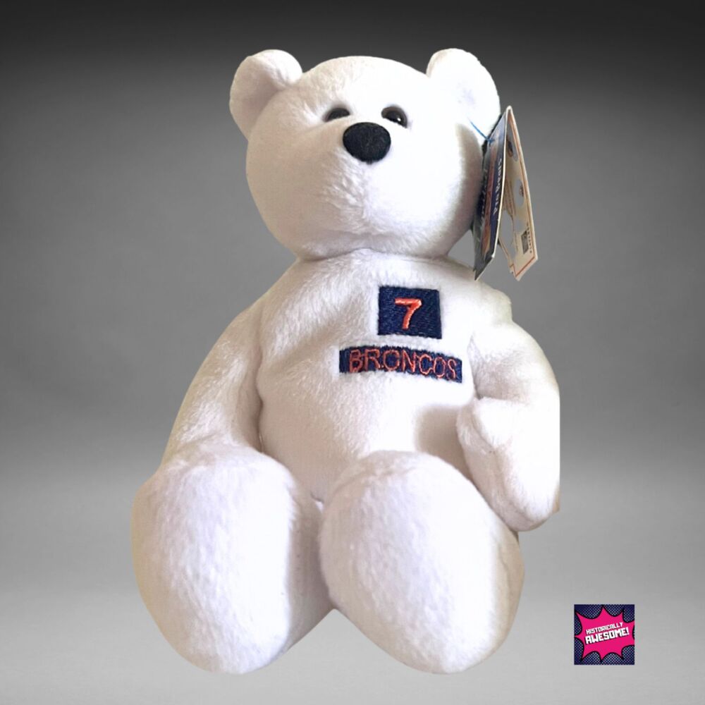 Rare 2000 Denver Broncos John Elway Limited Treasures Plush Bear - NOS/NWT